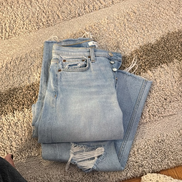 Redone 70s Stove Pipe High-Rise Stretch Crop Jeans. Size 25. - Picture 3 of 3